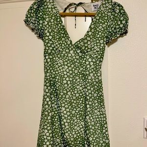 Princess Polly Green Floral Mini Dress